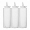 Flacon Distributeur Transparent - 0,2 L - Lot de 3