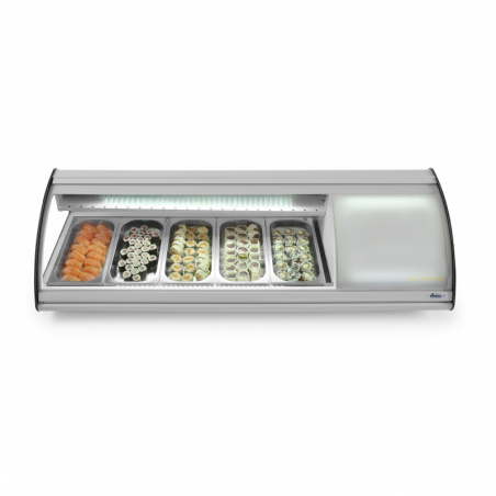 Vitrine sushille - 5 x GN 1/3 - 63 L