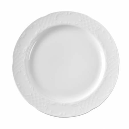 Assiette Plate en Porcelaine Flora - 160 mm de Diamètre