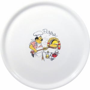 Graniittikuvioinen pizzalautanen - 330 mm halkaisija