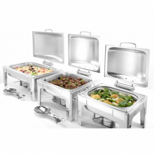 Chafing dish GN 1/1 finition satiné - Marque HENDI - Fourniresto