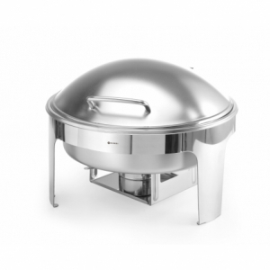 Round satin finish chafing dish - Brand HENDI - Fourniresto