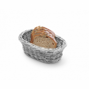 Brödkorg Oval Grå - 320 x 230 mm