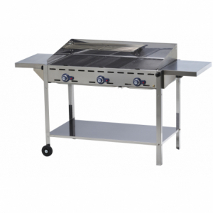 Professional Green Fire Gas Barbecue - 3 burners - HENDI