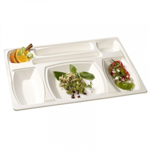 Gala White Meal Tray Kit - 432 x 332 mm - Pack of 15