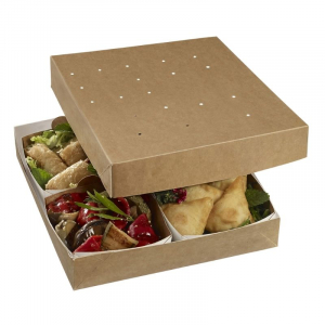 Boîte Repas Modulo 260 pour Barquette en Carton - 260 x 260 mm - Lot de 160