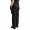 Pantalon de Cuisine Mixte Easyfit Noir Traité Teflon - Taille XL - Whites Chefs Clothing - Fourniresto