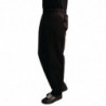 Mixed Easyfit Black Teflon Treated Kitchen Pants - Size XXL - Whites Chefs Clothing - Fourniresto
