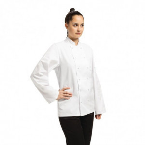 Unisex White Long Sleeve Vegas Chef Jacket - Size L - Whites Chefs Clothing - Fourniresto