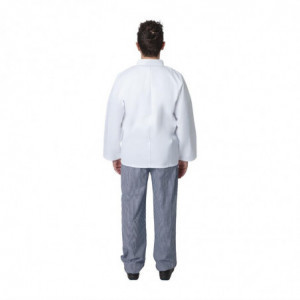 Unisex White Long Sleeve Vegas Kitchen Jacket - Size M - Whites Chefs Clothing - Fourniresto