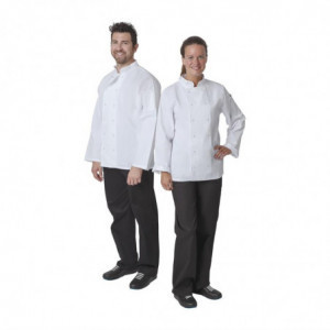 Kökrock i vitt med långa ärmar Vegas - Storlek S - Whites Chefs Clothing - Fourniresto