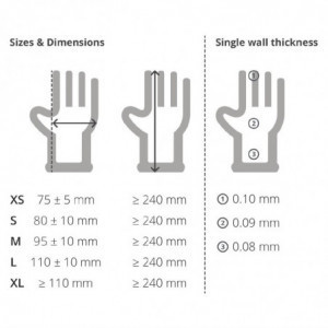 Latexpudrade handskar - Storlek XL - Förpackning med 100 - FourniResto - Fourniresto