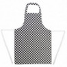 Fickförkläde i svart och vitt rutigt 970 x 710 mm - Whites Chefs Clothing - Fourniresto