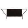 Kort servitörsförkläde i svart polycotton 750 x 373 mm - Chef Works - Fourniresto