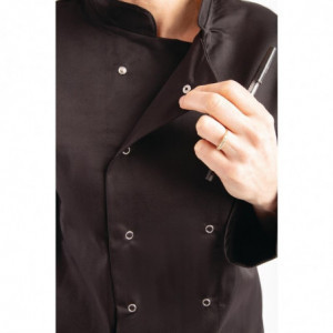 Musta unisex-keittiötakki pitkillä hihoilla Vegas - Koko XL - Whites Chefs Clothing - Fourniresto