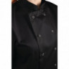 Svart unisex kortärmad kockjacka Vegas - Storlek M - Whites Chefs Clothing - Fourniresto