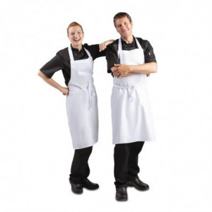 Förkläde med ficka Vit 711 x 656 mm - Whites Chefs Clothing - Fourniresto