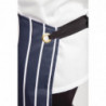 Esiliina taskulla, raidallinen sinivalkoinen 965 x 710 mm - Whites Chefs Clothing - Fourniresto