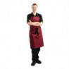 Ficka förkläde Bordeaux i polycotton 710 x 970 mm - Whites Chefs Clothing - Fourniresto