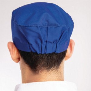 Sininen kuninkaallinen keittiömyssy polykotonista - yksi koko - Whites Chefs Clothing - Fourniresto