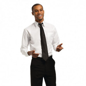 White Unisex Long Sleeve Shirt Uniform Works - Size S - Chef Works - Fourniresto