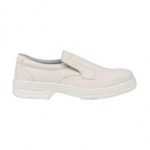 White Safety Moccasins - Size 38 - Lites Safety Footwear - Fourniresto