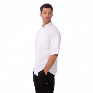 White Montreal Cool Vent Unisex Chef Jacket - Size S - Chef Works - Fourniresto