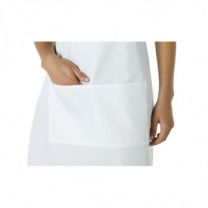 Förkläde med fickor och justerbar nackrem i vitt - Chef Works - Fourniresto