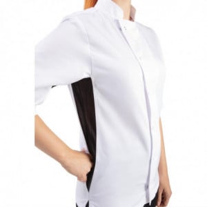 Keittiöpaita Unisex Valkoinen Nevada - Koko L - Whites Chefs Clothing - Fourniresto