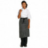 Keittiöesiliina raidallinen valkoinen ja musta 760 x 970 mm - Whites Chefs Clothing - Fourniresto