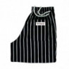Keittiöpuvun housut, raidallinen musta ja valkoinen - koko XL - Chef Works - Fourniresto