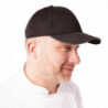 Cool Vent Black Baseball Cap With Grey Trim - One Size - Chef Works - Fourniresto