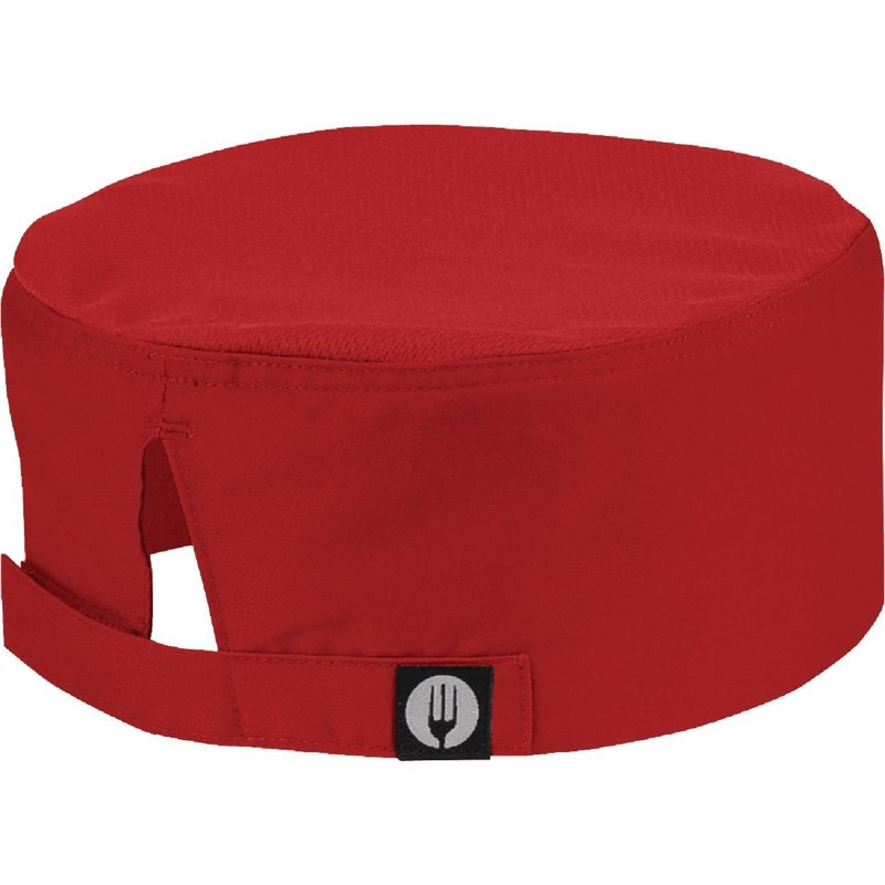 Cool Vent Rouge Kitchen Skull Cap - One Size - Chef Works - Fourniresto