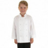 Köksskjorta i vitt för barn - Storlek S/M 5/7 år - Whites Chefs Clothing - Fourniresto