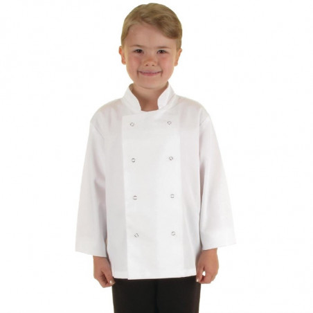 Keittiön valkoinen takki lapselle - Koko L/XL 8/10 vuotta - Whites Chefs Clothing - Fourniresto