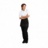 Tarjoilijan lyhyt musta polykottoniessu 373 x 750 mm - Whites Chefs Clothing - Fourniresto