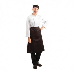 Serverförkläde Standard Svart 1000 x 700 mm - Whites Chefs Clothing - Fourniresto