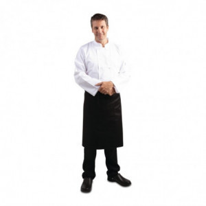 Serverförkläde Standard Svart 1000 x 700 mm - Whites Chefs Clothing - Fourniresto