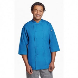 Keittiöpaita unisex sininen - Koko S - Chef Works - Fourniresto