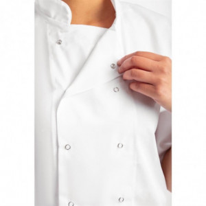 Köksskjorta i vitt med korta ärmar Boston - Storlek XL - Whites Chefs Clothing - Fourniresto