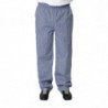 Pantalon de Cuisine Mixte Vegas à Petits Carreaux Bleus et Blancs - Taille S - Whites Chefs Clothing - Fourniresto