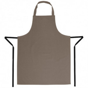 Tablier Bavette Marron Clair en Polycoton 711 x 965 mm  - Whites Chefs Clothing - Fourniresto