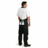 Black Bib Apron in Polycotton 900 x 1040 mm - Whites Chefs Clothing - Fourniresto