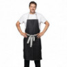 Esiliina Bavette Denim Musta Southside Polykoton 700 x 1000 mm - Whites Chefs Clothing - Fourniresto