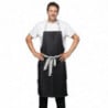 Tablier Bavette Denim Noir Southside en Polycoton 700 x 1000 mm - Whites Chefs Clothing - Fourniresto