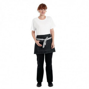 Tablier de Serveur Court Denim Noir Southside 400 x 760 mm - Whites Chefs Clothing - Fourniresto