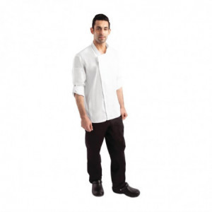 Veste de Cuisine Mixte à Fermeture Eclair Blanche Hartford - Taille XL - Chef Works - Fourniresto