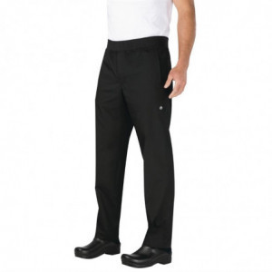 Black Slim Fit Pants for Men - Size L - Chef Works - Fourniresto
