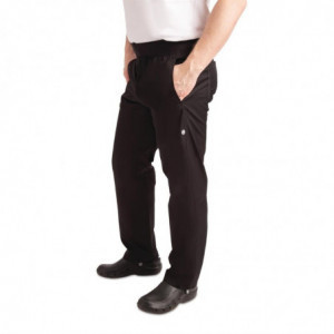 Black Slim Fit Pants for Men - Size S - Chef Works - Fourniresto