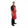 Ficka förkläde i rött polybomull - Whites Chefs Clothing - Fourniresto